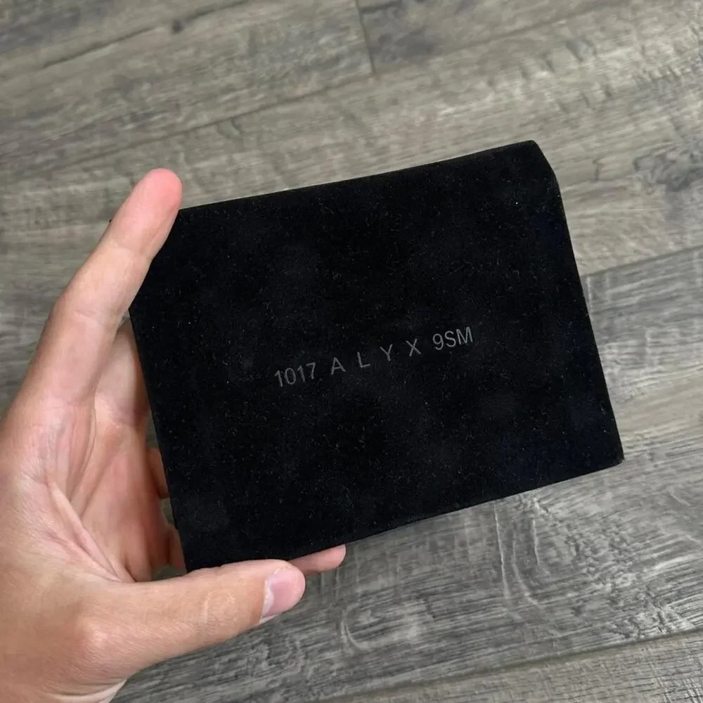 Mini Suede 1017 ALYX 9SM Black Dust Bag Coin Purse Designer Pouch Jewlery Holder
